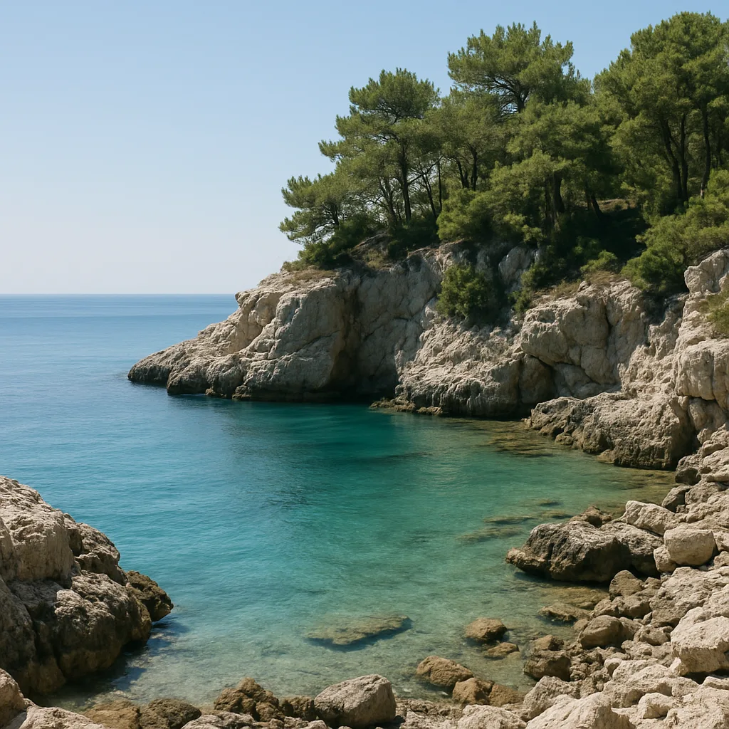 A small Aegean cove near Izmir in high summer