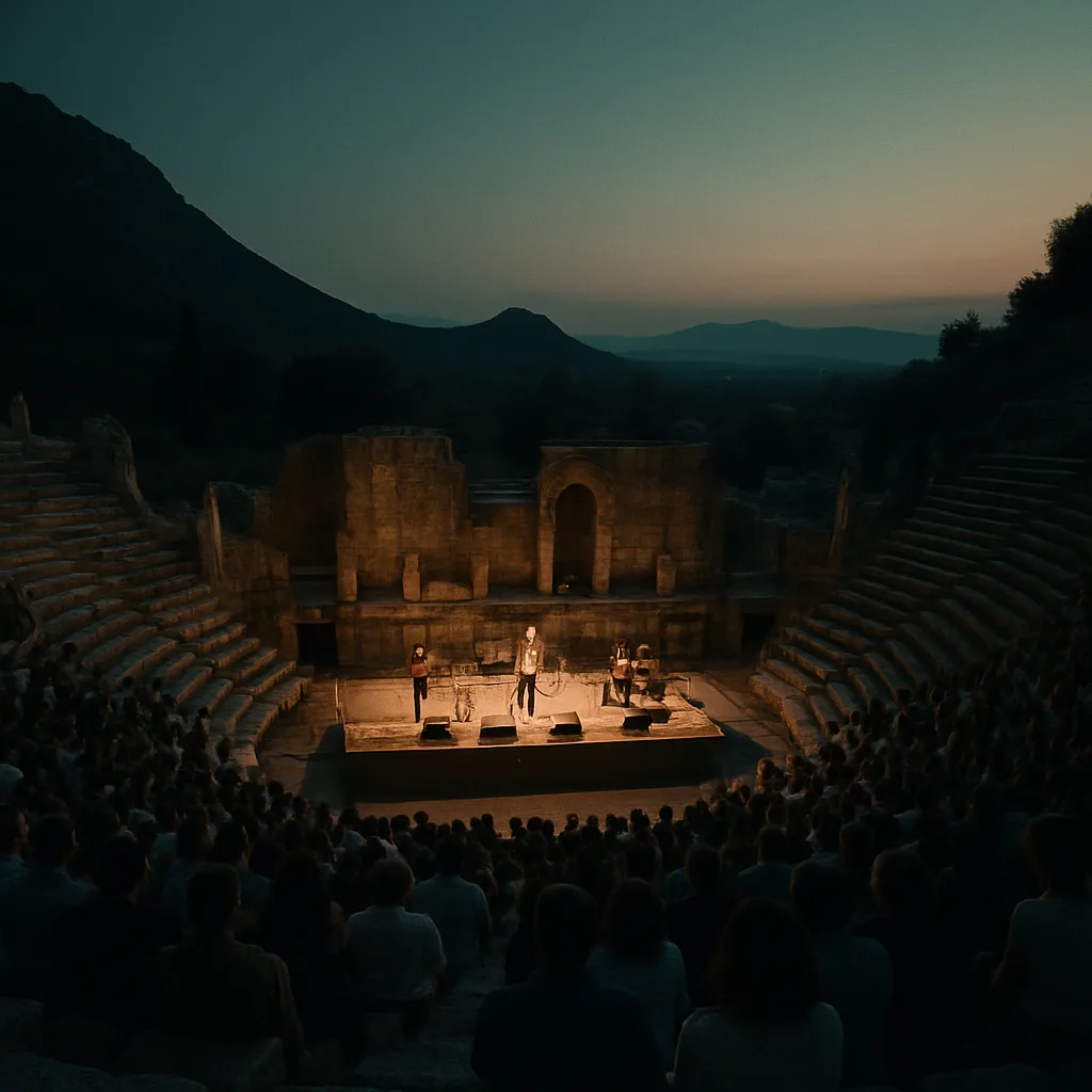 Concert at the Ephesus theatre at dusk